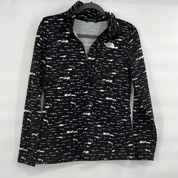 The Northface black white pullover long sleeve top size small - Picture 1 of 9